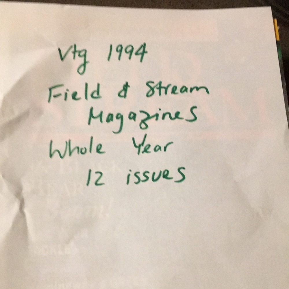 Vintage 1994 Field & Stream Magazines All 12 Issues Hunting Fishing Outdoor - Picture 13 of 16